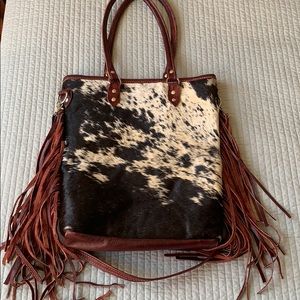 Genuine leather cowhide bag